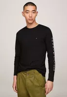 Polera Essential Flag Logo Negro Tommy Hilfiger