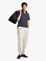 Joggers Essential Terry C Logo Beige Tommy Hilfiger