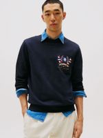 Polerón Color Crest Logo Azul Tommy Hilfiger