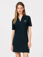 Vestido Polo Con Logo Azul Tommy Hilfiger