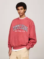 Polerón Relaxed Varsity Lavado IT Rosado Tommy Hilfiger