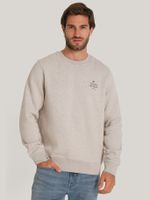 Polerón Stack Con Logo En Pecho Gris Tommy Hilfiger