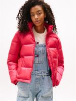Parka Hooded Acolchada Packable Rosado Tommy Jeans