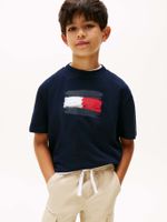 Polera Flag Archive Logo Azul Tommy Hilfiger