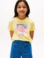 Polera Con Logo Gráfico Amarillo Tommy Hilfiger