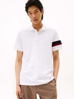 Polo Regular Fit Stripe Logo Blanco Tommy Hilfiger