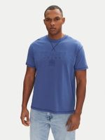 Polera Tonal Crest Logo Relaxed Fit Azul Tommy Jeans