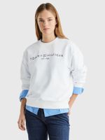 Polerón Modern Con Logo Blanco Tommy Hilfiger