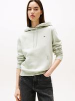 Polerón Hoodie Flag Logo Verde M1C Tommy Jeans