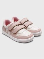 Zapatillas Niña Velcro Logo Rosado Tommy Hilfiger