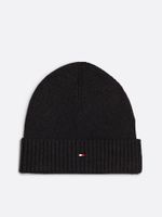 Gorro Solid De Logo Gris Tommy Hilfiger