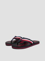 Sandalia Logo Y Plantilla De Masaje Azul Tommy Hilfiger