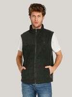 Chaqueta Vest Solid Logo Gris Tommy Hilfiger