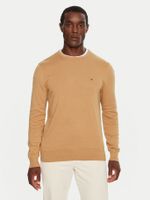 Sweater Básico Signature C-Neck Café Tommy Hilfiger