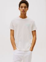 Polera Bubble Logo Slim Fit Blanco Tommy Jeans