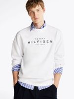 Polerón Solid Con Logo Blanco Tommy Hilfiger
