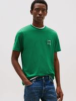 Polera Stack Con Logo Regular Fit Verde Tommy Hilfiger