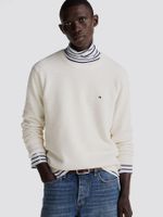 Sweater Essential Structure Neck Blanco Tommy Hilfiger