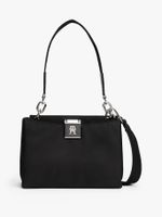 Cartera Satchel Heritage Con Logo Negro Tommy Hilfiger