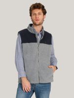 Chaqueta Vest Solid Con Logo Gris Tommy Hilfiger