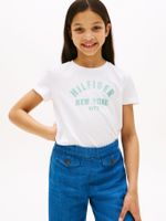 Polera Con Logo Nyc Curvo Blanco Tommy Hilfiger