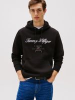 Polerón Hoodie Script Logo Negro Tommy Hilfiger