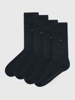 Pack De 2 Calcetine Con Logo Negro Tommy Hilfiger