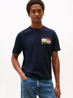 Polera Colour Flag  Logo Azul Tommy Hilfiger