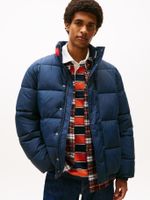 Parka Acolchada Color Block Azul Tommy Jeans