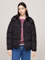Parka Alaska Repelente Agua Negro Tommy Hilfiger