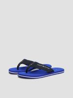 Sandalias De Tela Trenzada Con Logo Azul Tommy Hilfiger