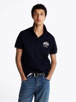 Polo Icon Graphic Regular Fit Azul Tommy Hilfiger