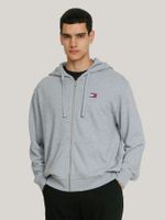 Polerón Hoodie Solid Con Cierre Gris Tommy Jeans