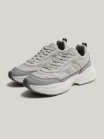 Zapatillas De Cuero Chunky Dressy Gris Tommy Hilfiger