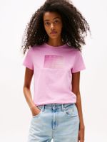 Polera Con Logo Degradado Rosado U06 Tommy Jeans