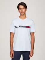 Polera Chest Insert Logo Celeste C1O Tommy Hilfiger