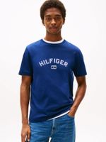 Polera Flock Con Logo Estampado Azul C7G Tommy Hilfiger