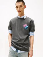 Polera Novelty Con Estampado Negro 0GJ Tommy Jeans