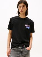 Polera Stack Con Logo Gráfico Negro BDS Tommy Jeans
