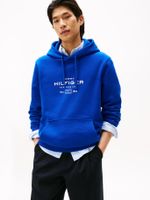 Polerón Hoodie Oval Logo Gráfico Azul Tommy Hilfiger