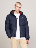 Parka Essential Acolchada Con Gorro Azul Tommy Jeans
