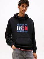 Polerón Hoodie Con Logo Negro Tommy Jeans