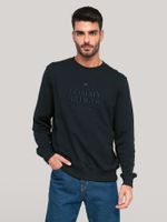 Polerón Con Logo Bordado Tommy Hilfiger Azul