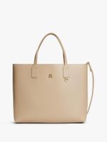 Cartera Satchel Icon Beige Tommy Hilfiger