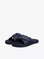 Sandalias Cross Strap Con Logo Azul Tommy Hilfiger