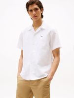 Camisa De Lino Solid Blanco Tommy Hilfiger