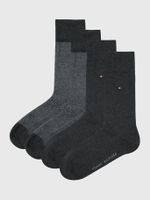 Pack De 2 Calcetines Con Logo Negro Tommy Hilfiger