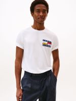 Polera Colour Flag Logo Blanco Tommy Hilfiger