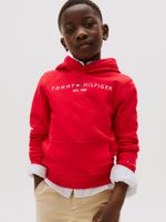 Polerón Con Gorro Y Logo Essential Rojo Tommy Hilfiger