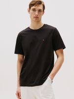 Polera Essential Solid Regular Negro BDS Tommy Hilfiger
